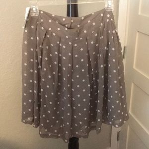 Grey polka dot h&m skirt NWT